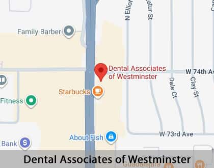 Map image for Dentures and Partial Dentures in Westminster, CO